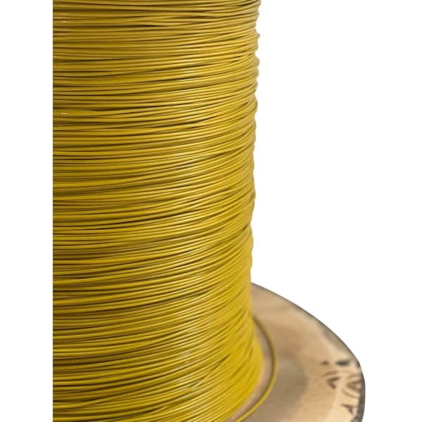 Laureola Industries 1/16" to 3/32" PVC Coated Yellow Color Galvanized Cable 7x7 Strand Aircraft Cable Wire Rope, 1000 ft ZAG116332-77-GPY-1000 - main